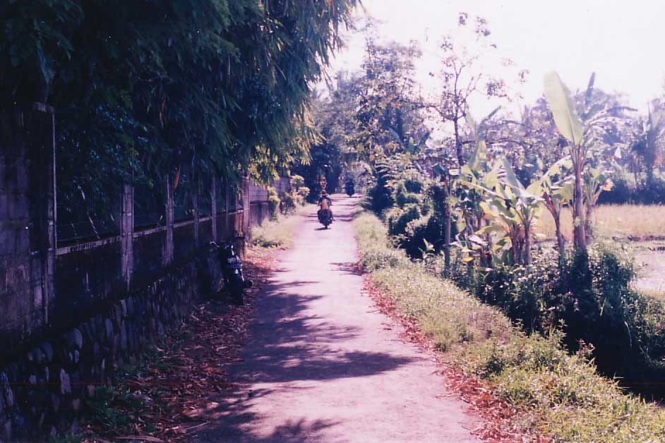 West: Village road