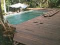 building pool deck from hard wood